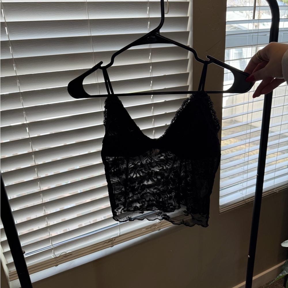 Elegant Black Lace Bralette